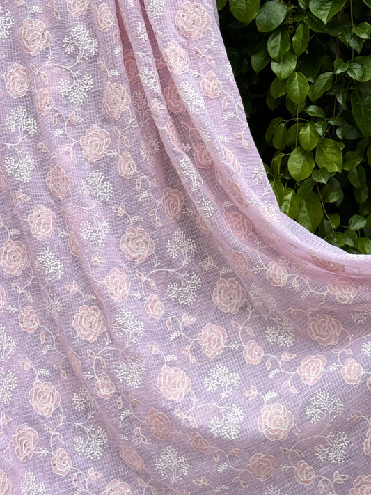 Embroidered Kota Fabrics