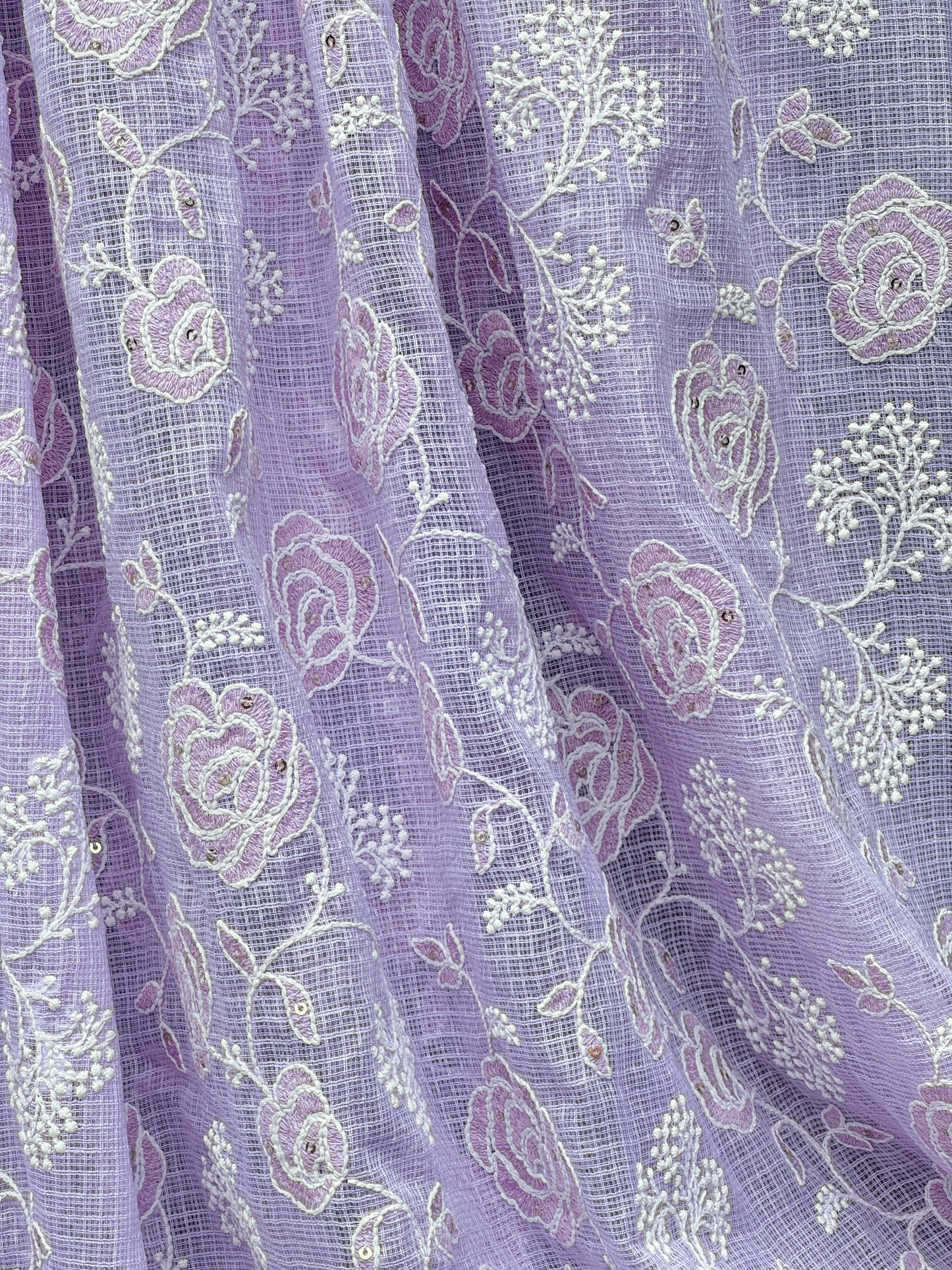 Embroidered Kota Fabrics