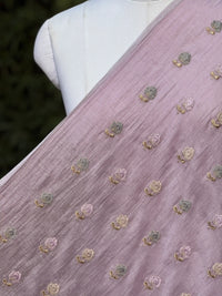 Zari Embroidered 40gm Banarasi Chanderi Fabrics
