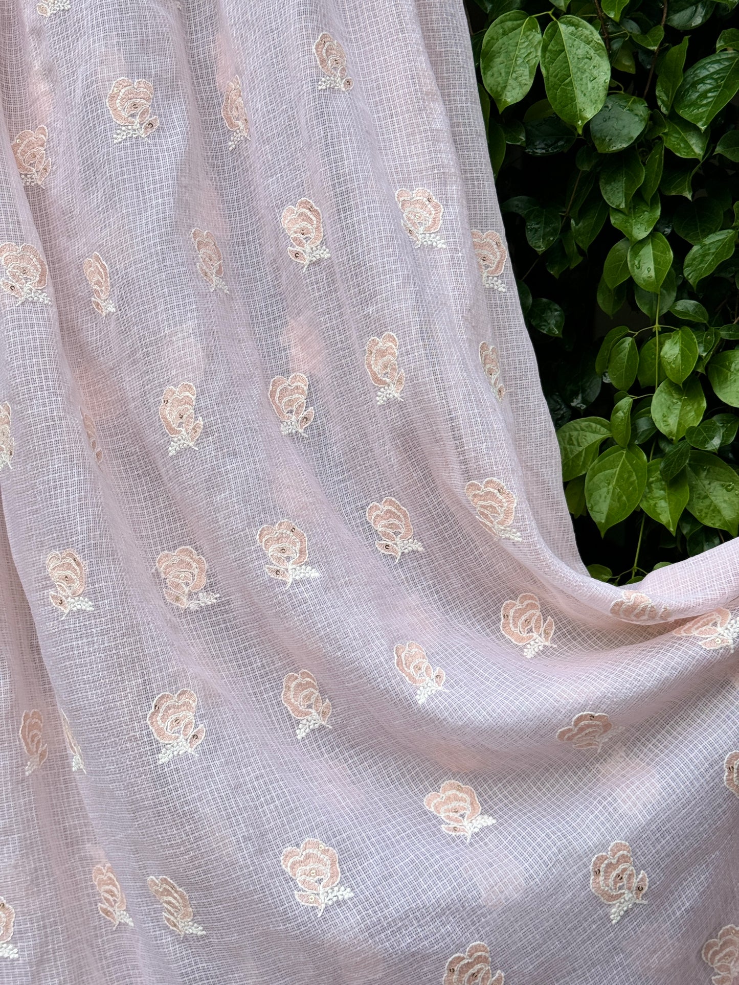 Embroidered Kota Fabrics