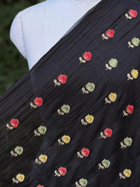 Zari Embroidered 40gm Banarasi Chanderi Fabrics