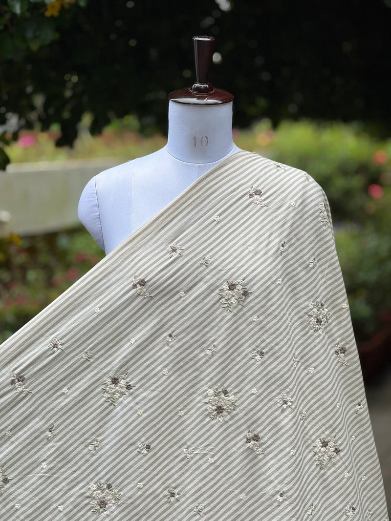 Embroidered Handloom Fabric