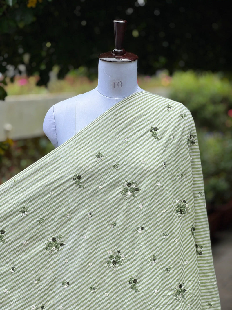 Embroidered Handloom Fabric