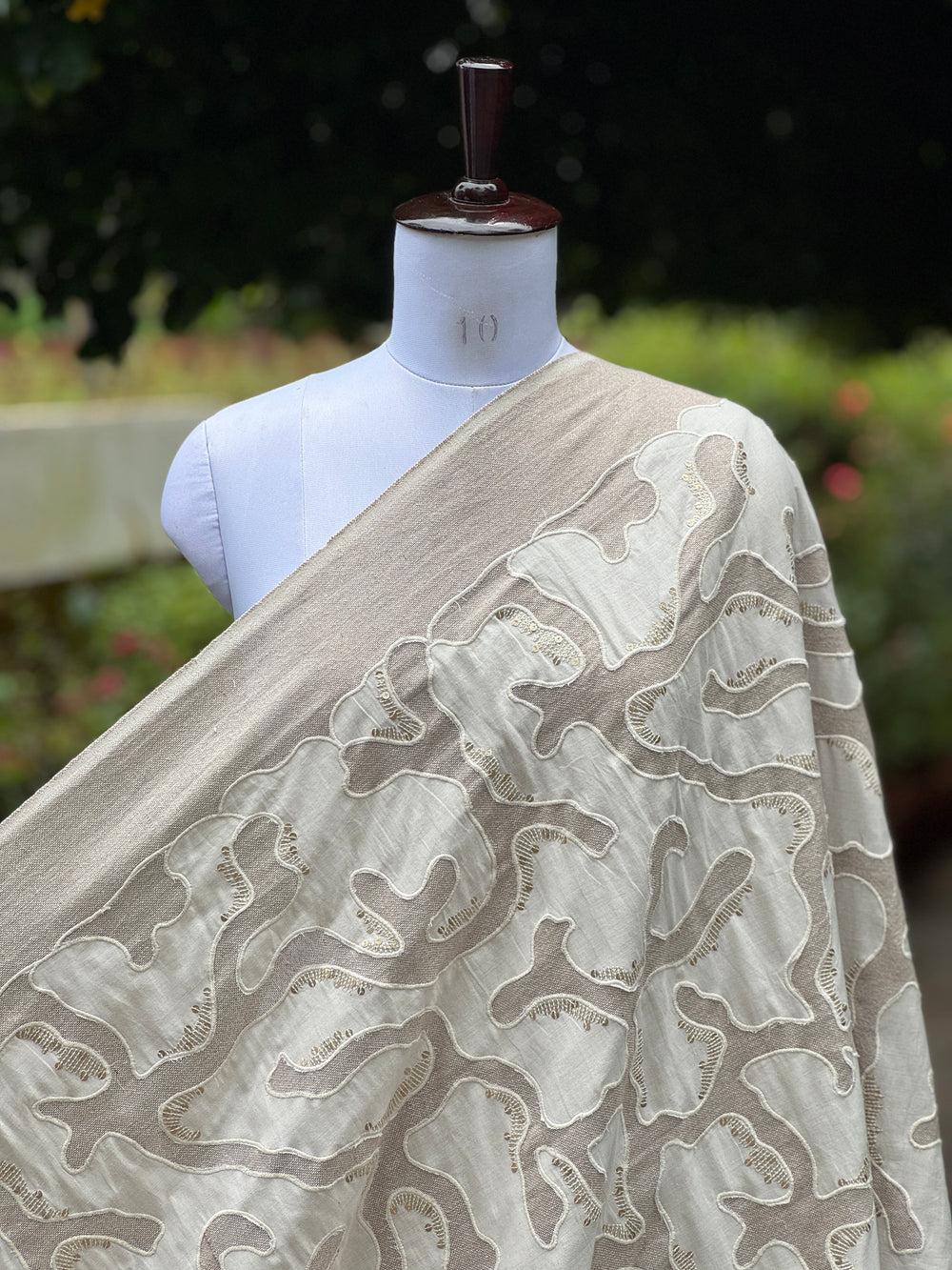 Embroidered Kora Patched Jute fabrics