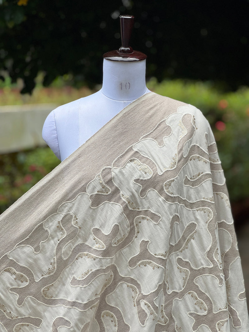 Embroidered Kora Patched Jute fabrics