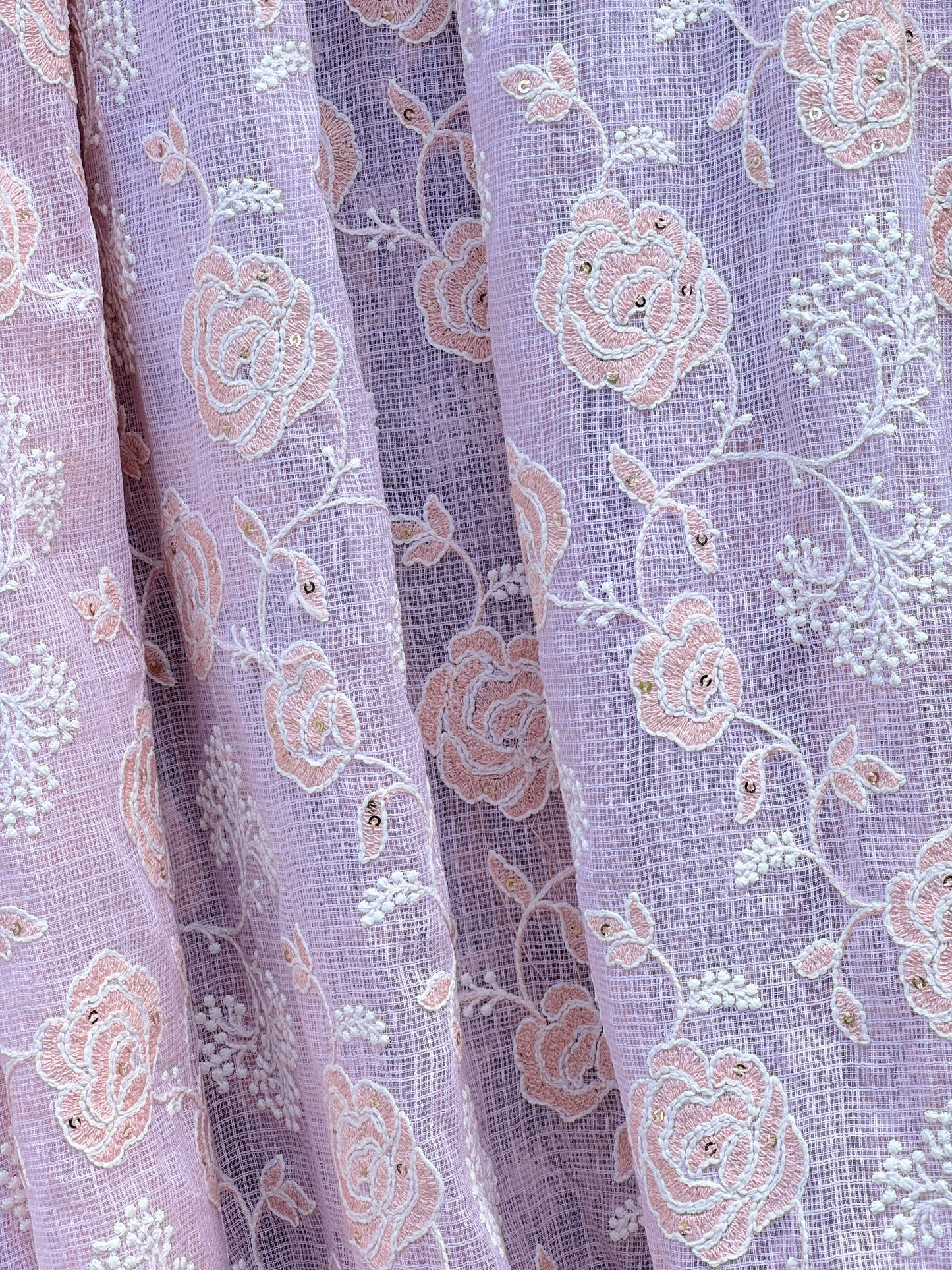 Embroidered Kota Fabrics