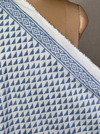 Block Printed Cambric Cotton Fabric