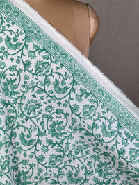 Block Printed Cambric Cotton Fabric