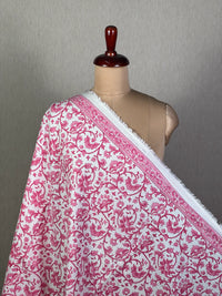 Block Printed Cambric Cotton Fabric