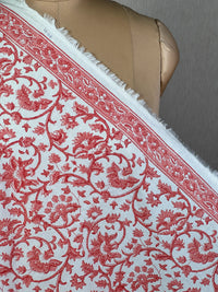 Block Printed Cambric Cotton Fabric