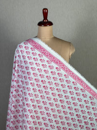 Block Printed Cambric Cotton Fabric