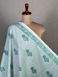 Block Printed Cambric Cotton Fabric