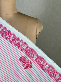 Block Printed Cambric Cotton Fabric