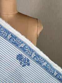 Block Printed Cambric Cotton Fabric