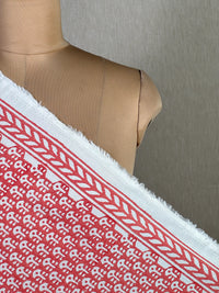 Block Printed Cambric Cotton Fabric
