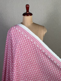 Block Printed Cambric Cotton Fabric
