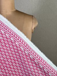 Block Printed Cambric Cotton Fabric