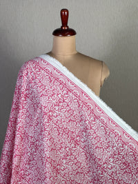 Block Printed Cambric Cotton Fabric