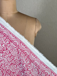 Block Printed Cambric Cotton Fabric