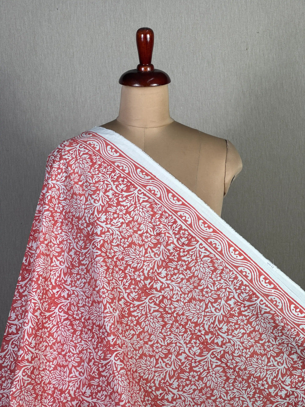 Block Printed Cambric Cotton Fabric