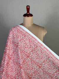 Block Printed Cambric Cotton Fabric