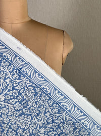 Block Printed Cambric Cotton Fabric