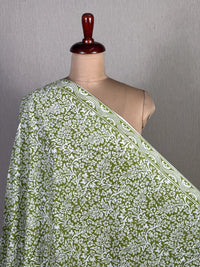 Block Printed Cambric Cotton Fabric