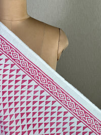 Block Printed Cambric Cotton Fabric