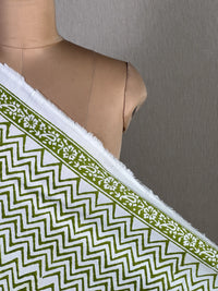 Block Printed Cambric Cotton Fabric