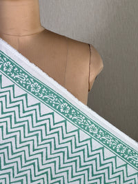 Block Printed Cambric Cotton Fabric