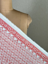 Block Printed Cambric Cotton Fabric