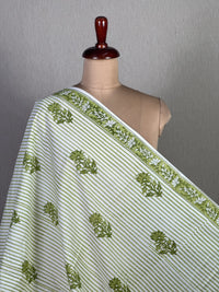 Block Printed Cambric Cotton Fabric