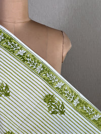 Block Printed Cambric Cotton Fabric