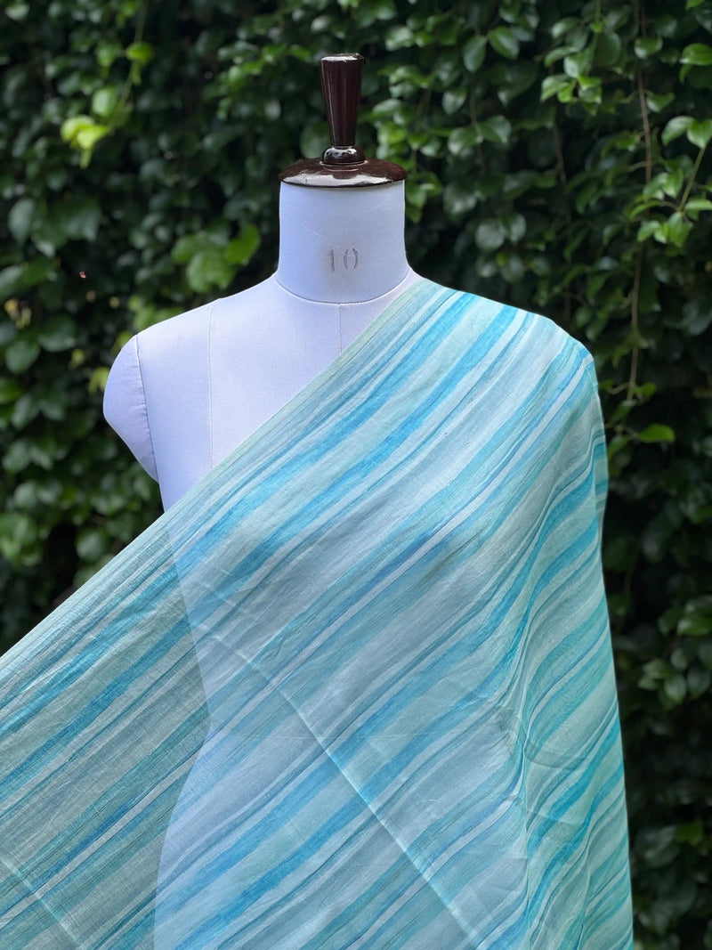 Printed Banarasi Chanderi Fabrics
