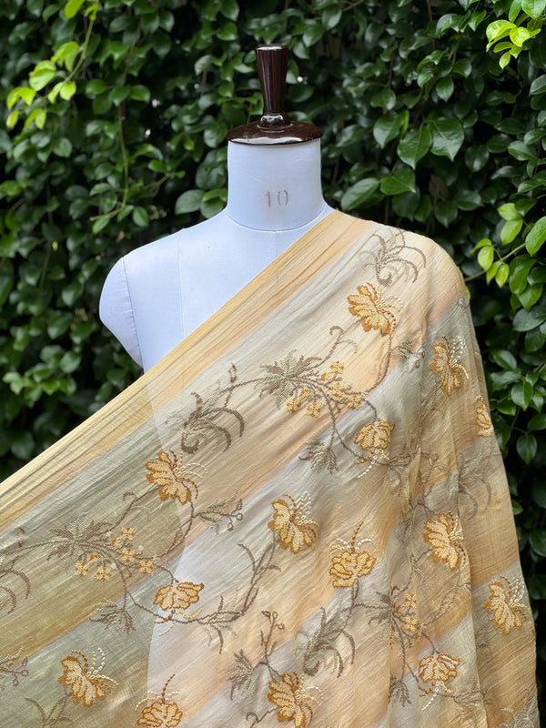 Embroidered Banarasi Chanderi Fabrics