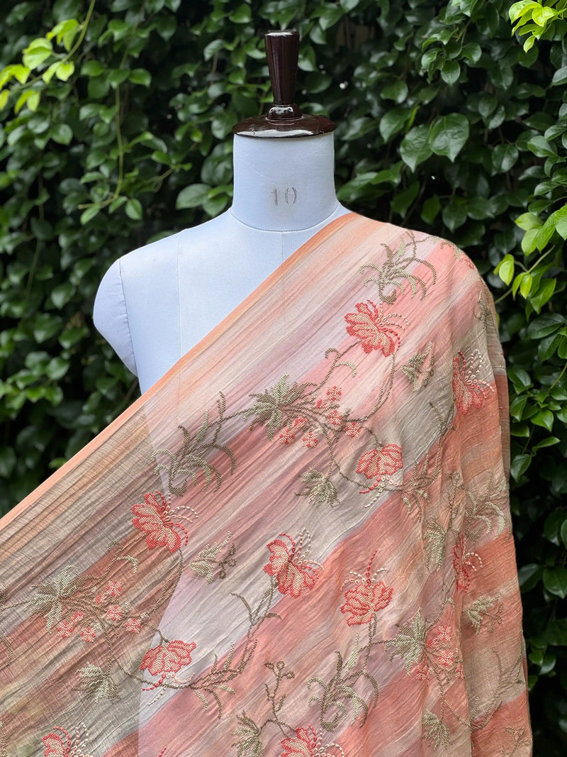 Embroidered Banarasi Chanderi Fabrics