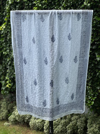 Dori Embroidered Block Printed Banarasi Chanderi Dupatta