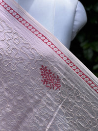 Dori Embroidered Block Printed Banarasi Chanderi Fabrics