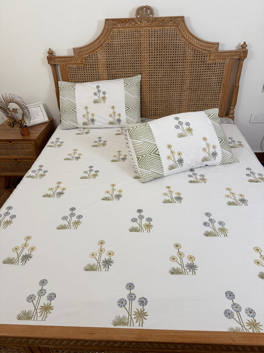 Pure Cotton Queen Size Bedsheets