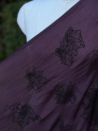 Embroidered 40 gm Banarasi Chanderi Fabric