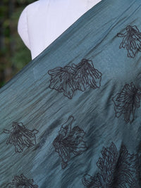 Embroidered 40 gm Banarasi Chanderi Fabric