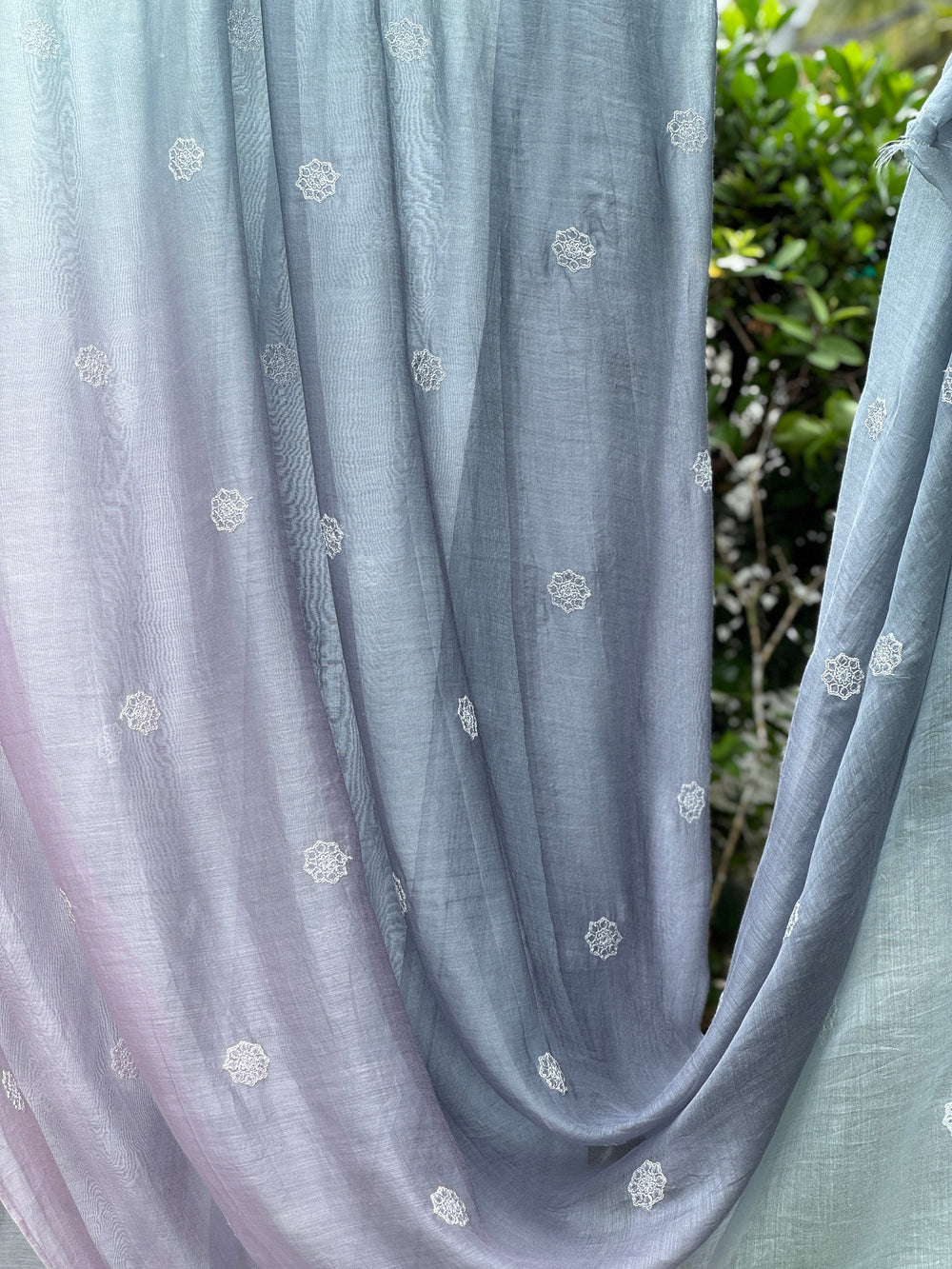 Embroidered 4D Banarasi Silk Chanderi Fabrics