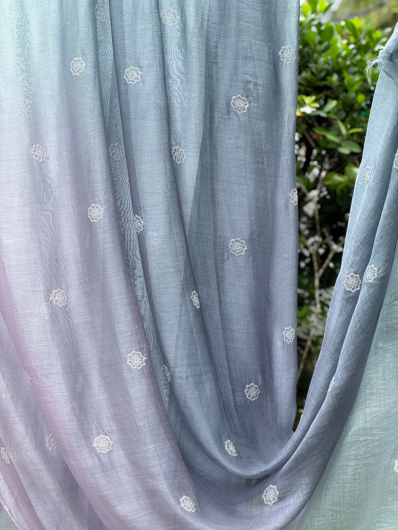 Embroidered 4D Banarasi Silk Chanderi Fabrics