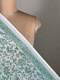 Block Printed Banarasi Chanderi Fabric