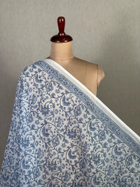 Block Printed Banarasi Chanderi Fabric