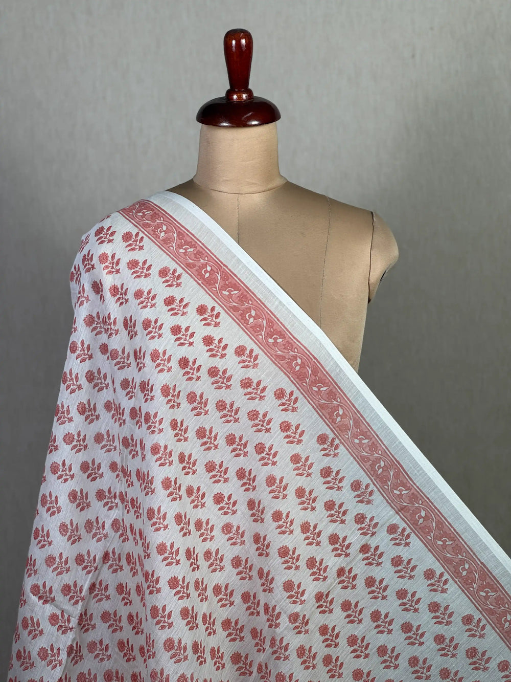 Block Printed Banarasi Chanderi Fabric