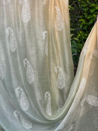 Embroidered 4D Banarasi Silk Chanderi Fabrics