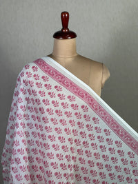 Block Printed Banarasi Chanderi Fabric