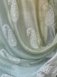 Embroidered 4D Banarasi Silk Chanderi Fabrics