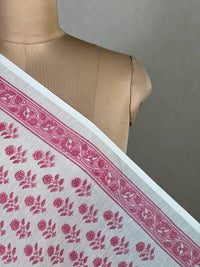 Block Printed Banarasi Chanderi Fabric